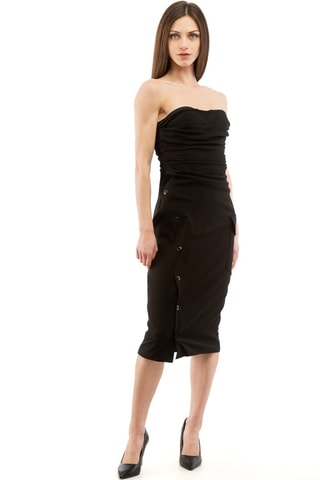 Vestido bustier - Negro