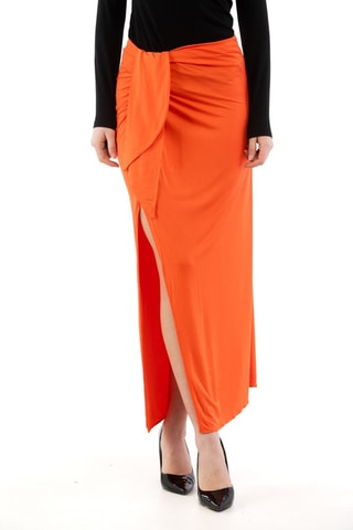 Jupe portefeuille - Orange