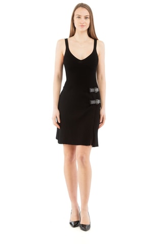 Vestido evasé - Negro