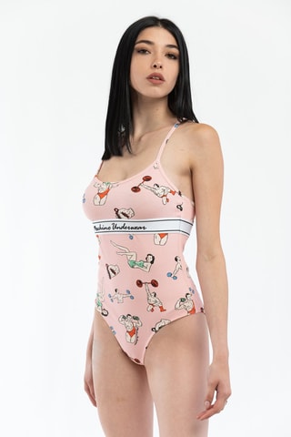 Body - Blanco y rosa