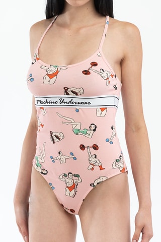 Body - Blanco y rosa