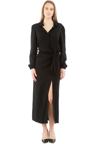 Vestido camisero - Negro