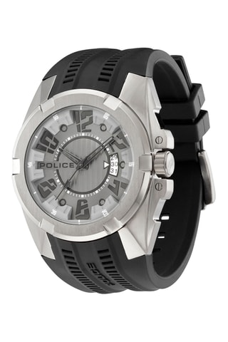 Montre à quartz - Noir et argenté