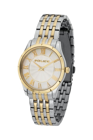 Montre à quartz en acier - Argenté et doré