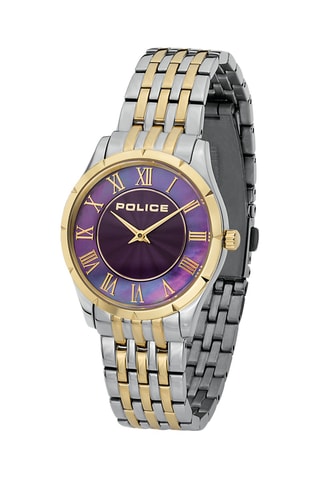 Montre à quartz en acier - Argenté et doré