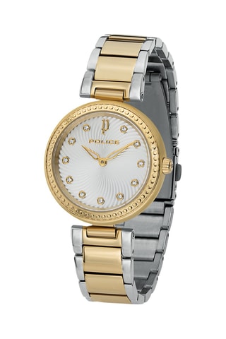 Montre à quartz en acier - Argenté et doré