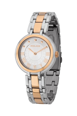 Montre à quartz en acier - Argenté et doré