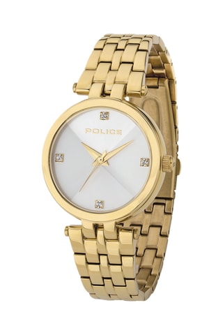 Montre à quartz en acier - Doré et argenté