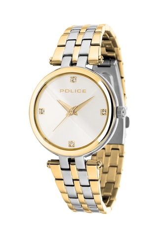 Montre à quartz en acier - Argenté et doré