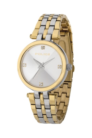 Montre à quartz en acier - Argenté et doré