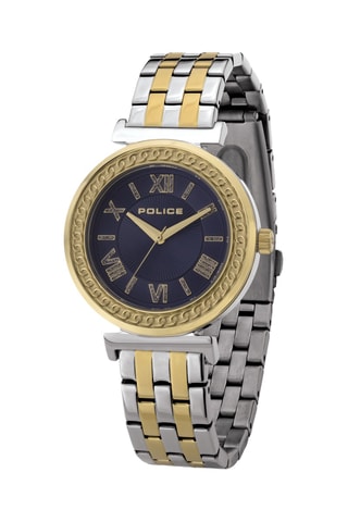 Montre à quartz en acier - Argenté et noir