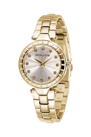 Montre à quartz en acier - Doré