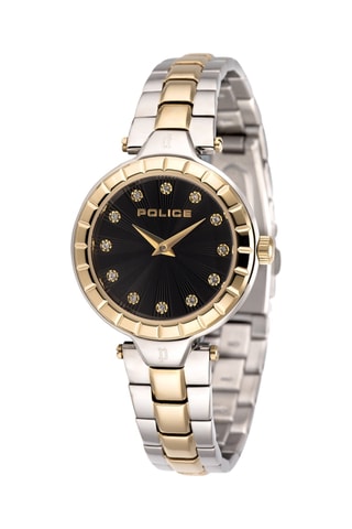 Montre à quartz en acier - Argenté et doré