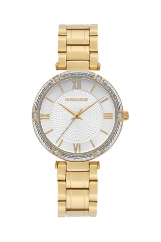 Montre à quartz en acier - Doré et argenté