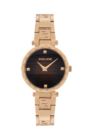 Montre à quartz en acier - Doré et noir