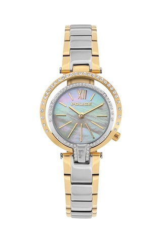 Montre à quartz en acier - Argenté et doré