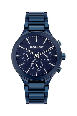 Montre à quartz en acier - Bleu