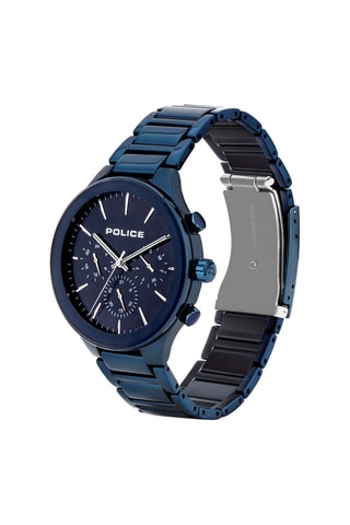 Montre à quartz en acier - Bleu