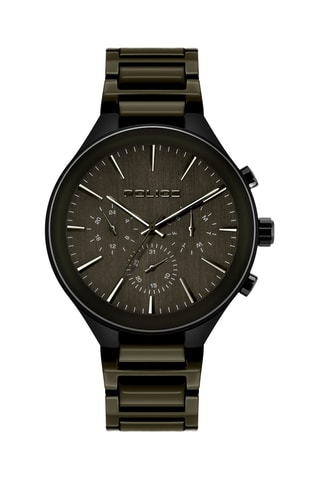 Montre à quartz en acier - Noir