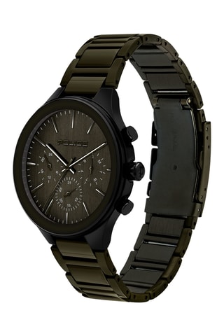 Montre à quartz en acier - Noir