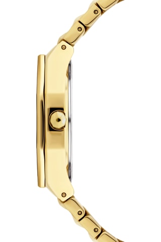 Montre à quartz en acier - Doré