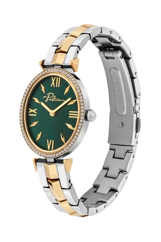 Montre à quartz en acier - Argenté et doré