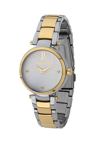 Montre à quartz en acier Korana - Doré et argenté