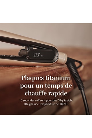 Plancha de pelo con infrarrojos - SilkyStraight - Rosa dorado