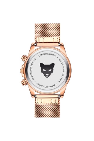 Montre à quartz en acier Valencia - Doré rose