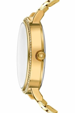 Montre à quartz en acier - Doré