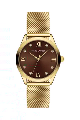 Stalen Quartz Horloge met Zirkonia’s Marrakech