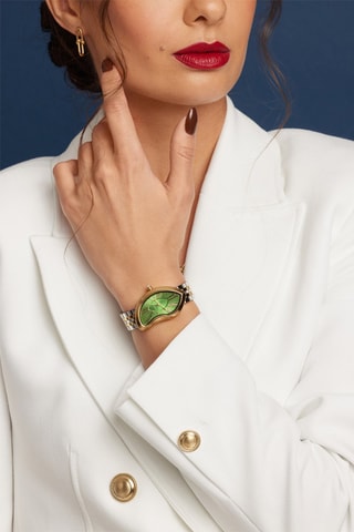 Montre à quartz en acier Old money - Argenté et doré