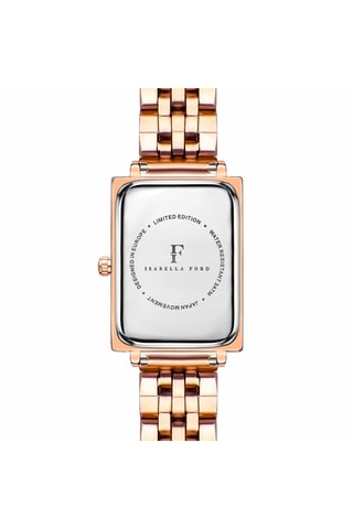 Montre à quartz en acier et diamant Odette