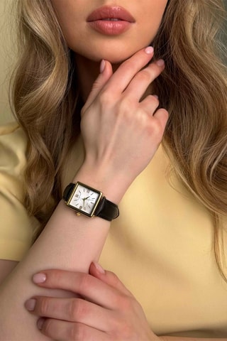 Leren Quartz Horloge