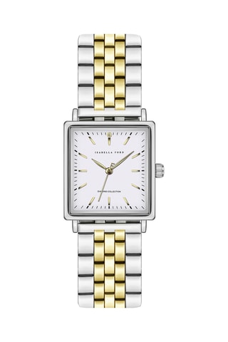 Montre à quartz en acier Rosalie - Argenté et doré