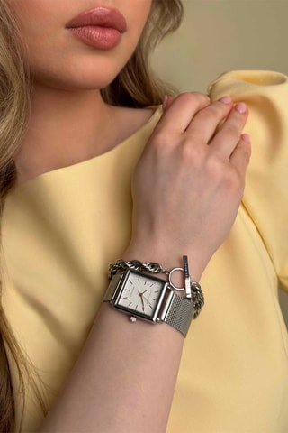 Set Quartz Horloge en Leren Armband