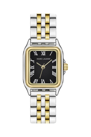 Montre à quartz en acier Palermo - Argenté et doré