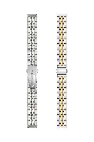 Montre à quartz en acier Palermo - Argenté et doré