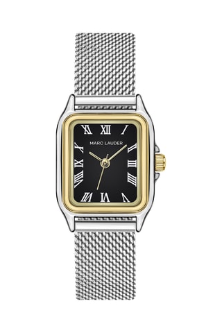 Montre à quartz en acier Palermo - Argenté et doré