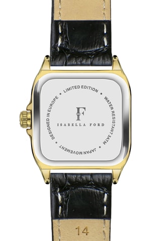 Leren Quartz Horloge