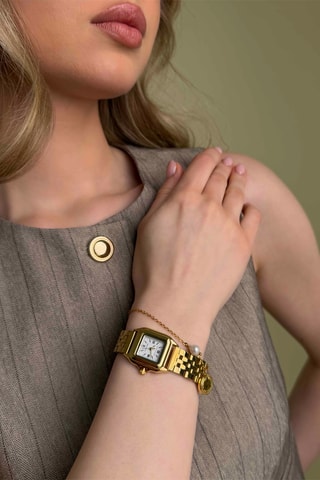 Montre à quartz en acier Velours - Doré