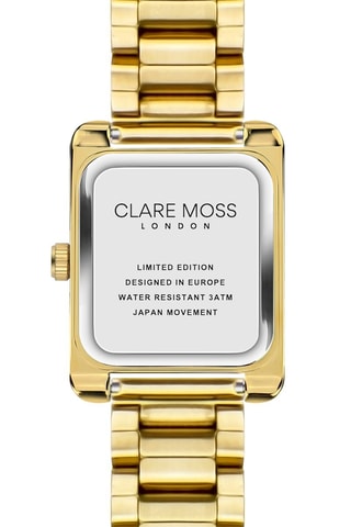 Montre à quartz en acier, nacre et zircons Jesse