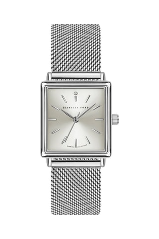 Montre à quartz en acier et diamant Morgane