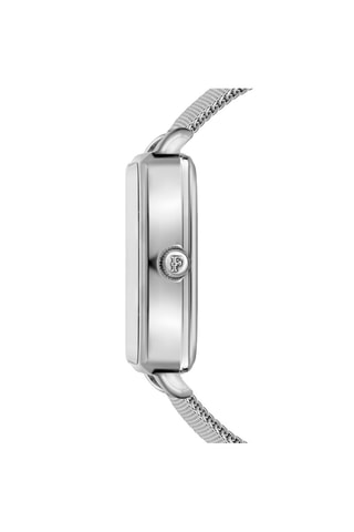 Montre à quartz en acier et diamant Morgane