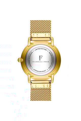 Montre à quartz en acier et diamants Selene