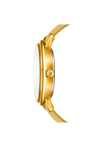 Montre à quartz en acier et diamants Selene