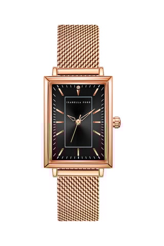 Montre à quartz en acier et diamant Odette