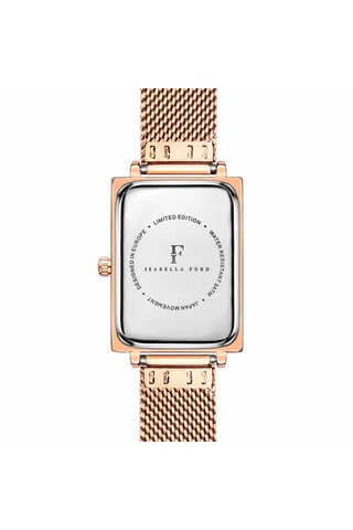 Montre à quartz en acier et diamant Odette