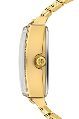 Montre à quartz en acier et diamants Adélaïde