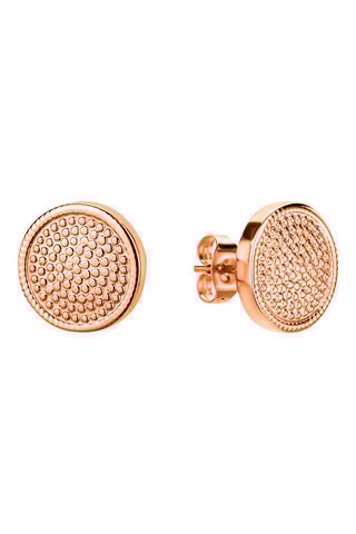 Stalen Quartz Horloge met Diamant en oorbellen Patricia